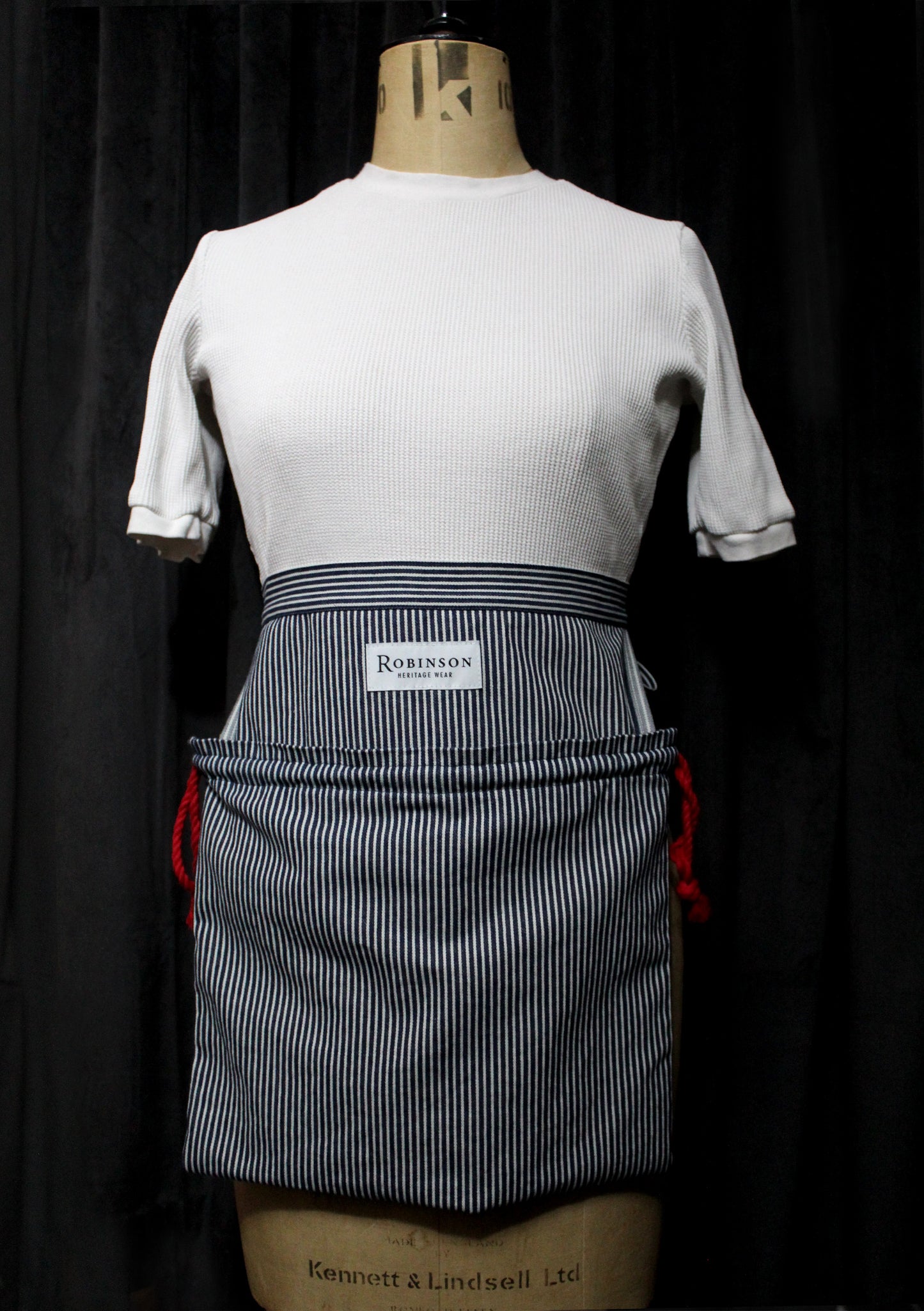 Sample Sale - Hickory Stripe Apron Ditty Bag V2