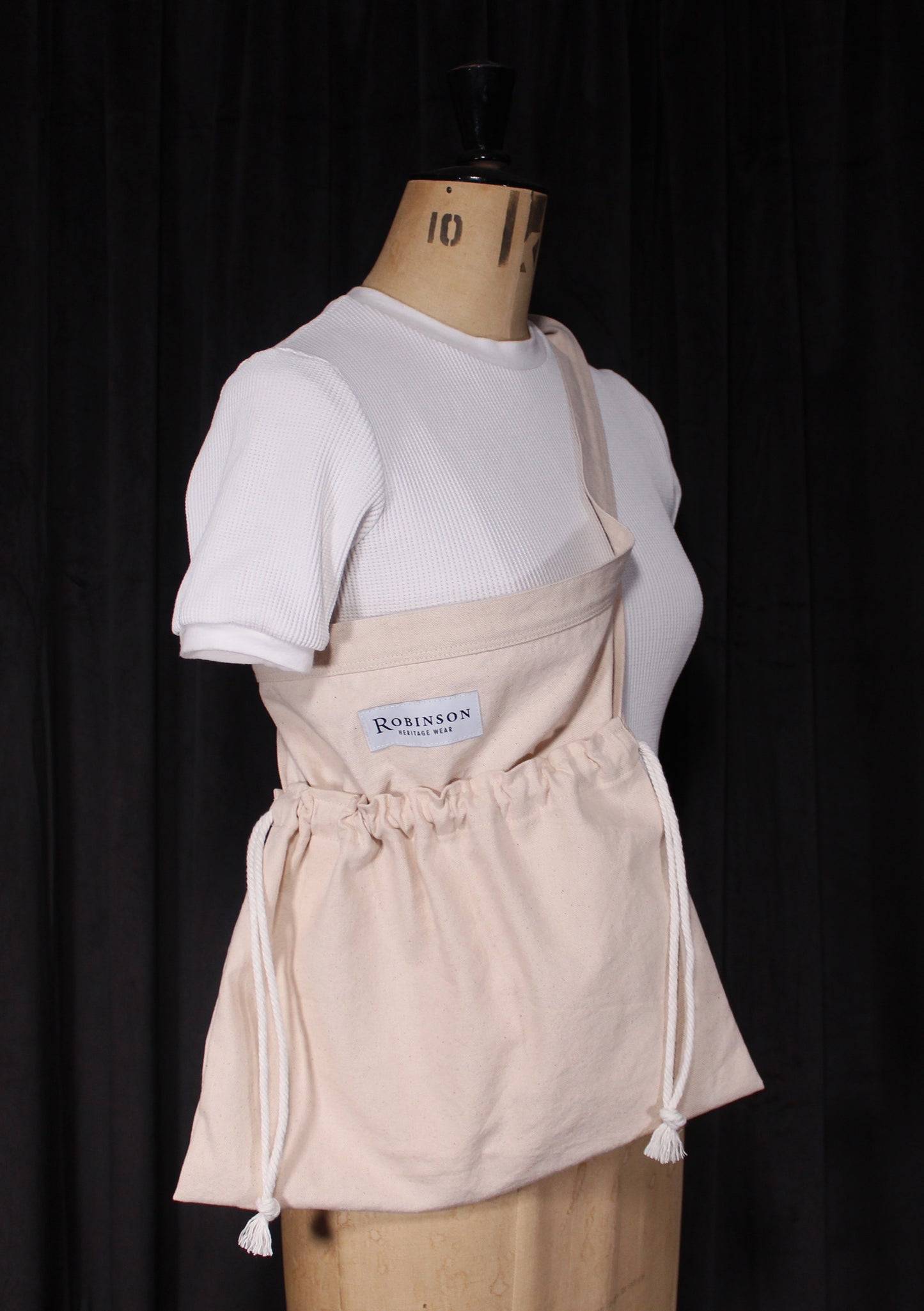 Natural Cream Cotton Canvas Apron Ditty Bag