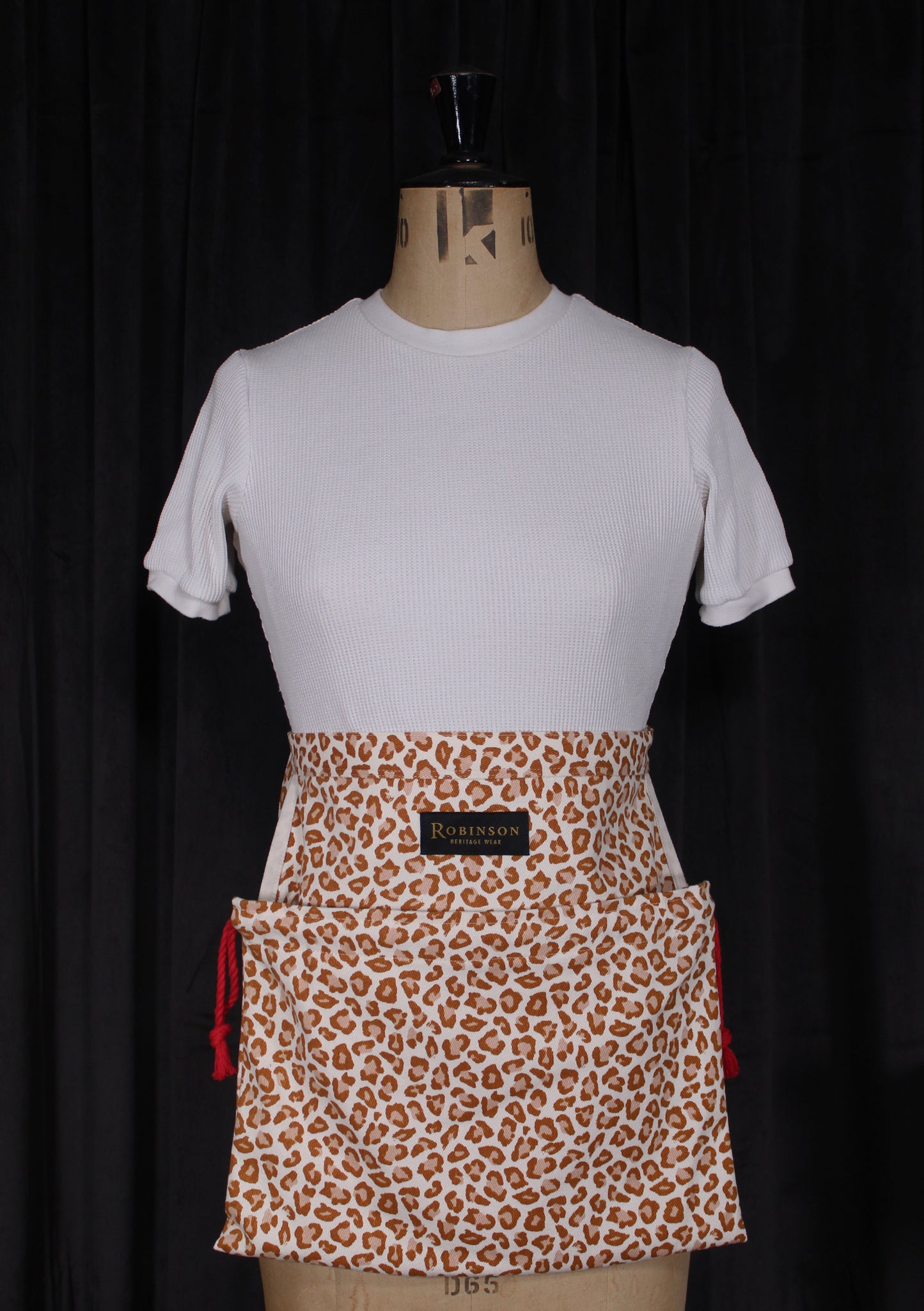 Leopard Print Apron Ditty Bag