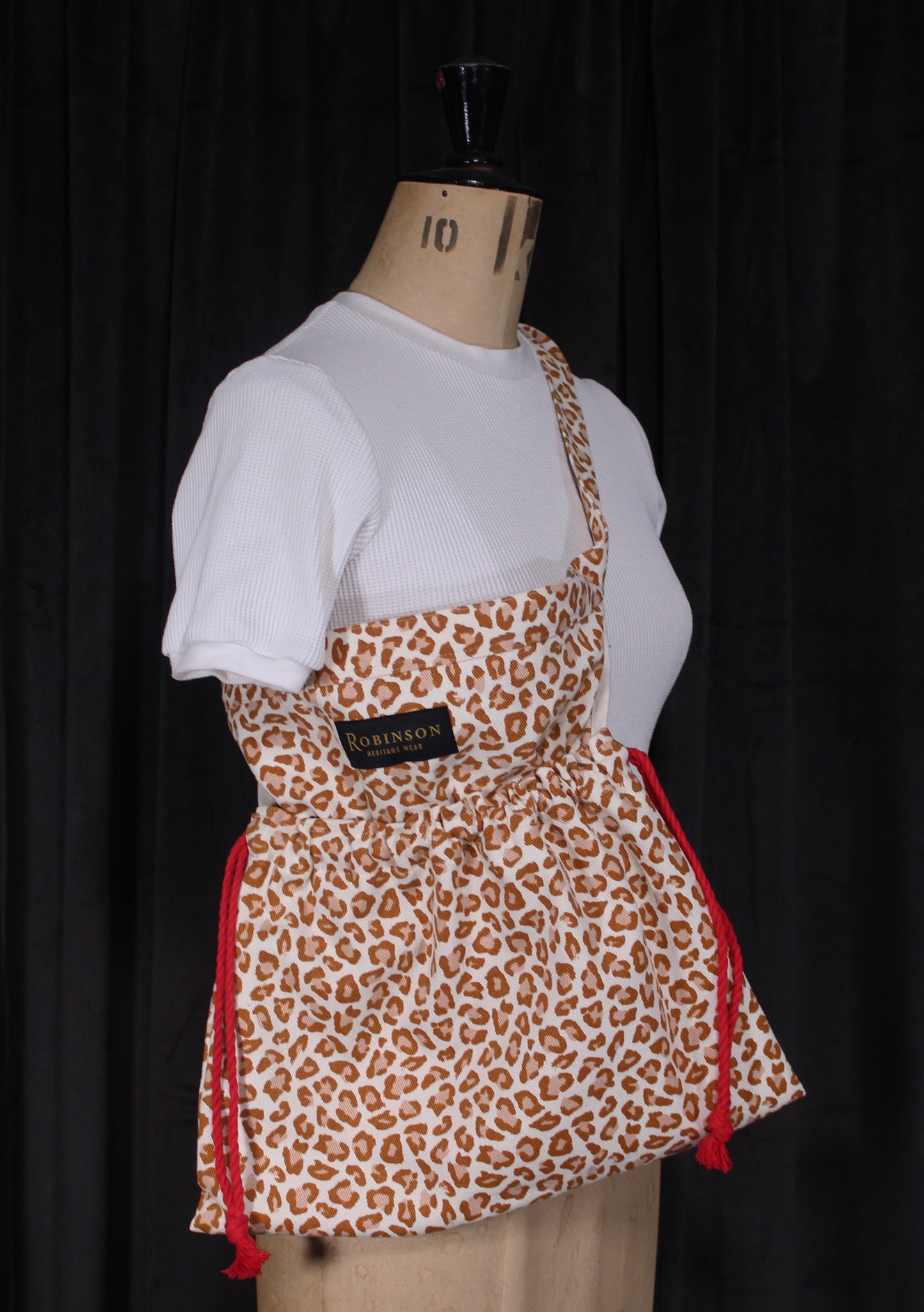 Leopard Print Apron Ditty Bag