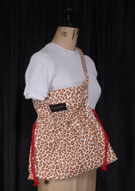 Leopard Print Apron Ditty Bag