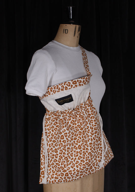 Sample Sale - Leopard Print Apron Bag V2
