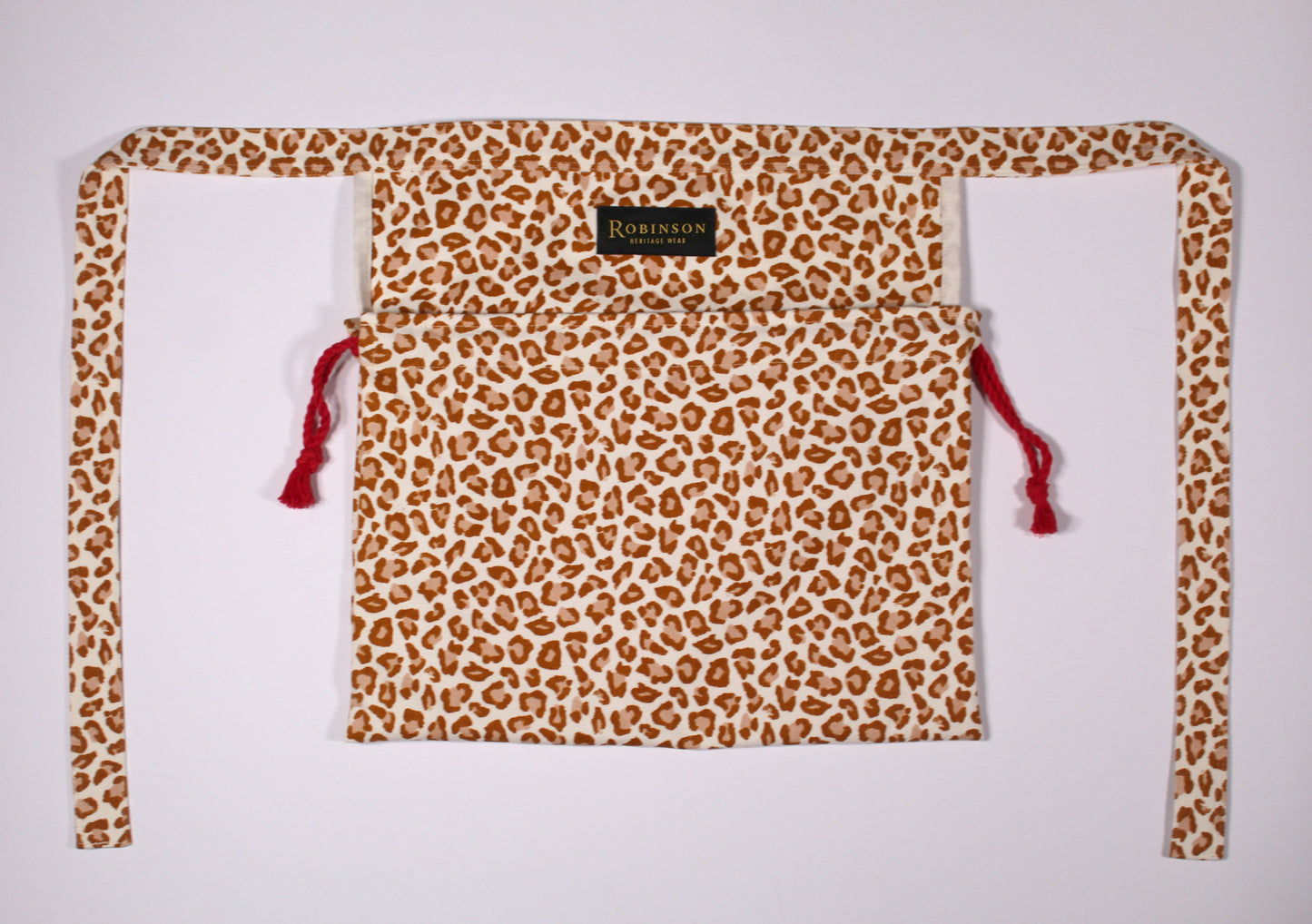 Leopard Print Apron Ditty Bag