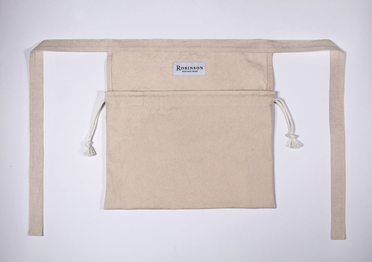 Natural Cream Cotton Canvas Apron Ditty Bag