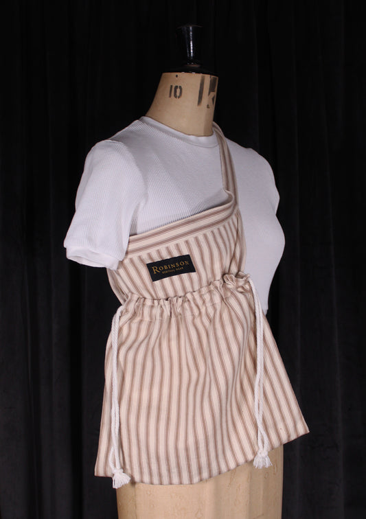 Sample Sale - Ticking Stripe Apron Ditty Bag V2