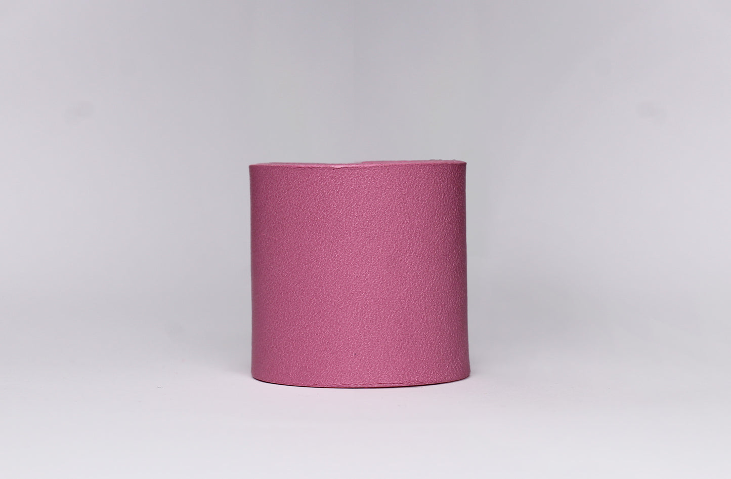 Handcrafted Pink Leather Scarf Slide