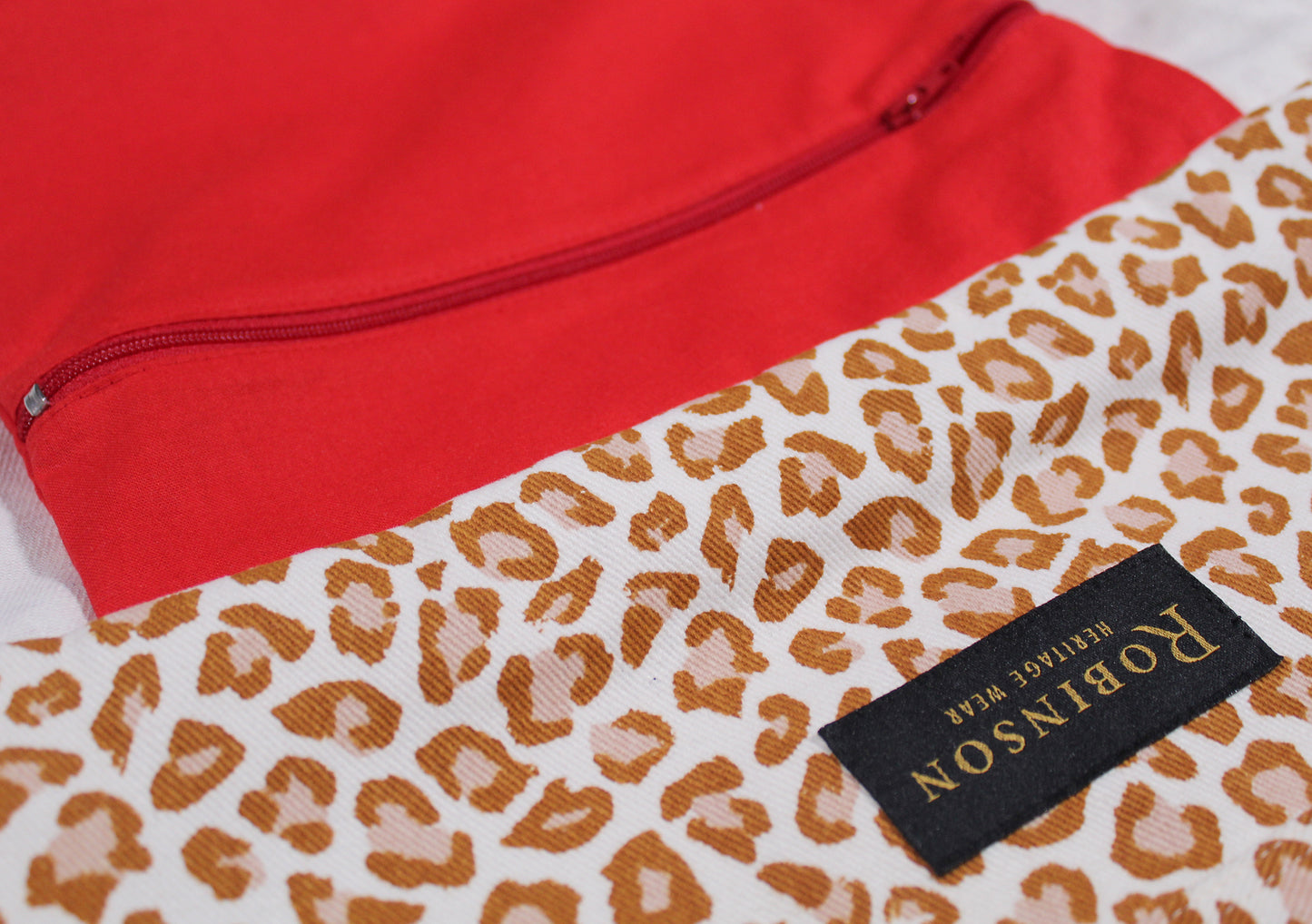 Leopard Print Apron Ditty Bag