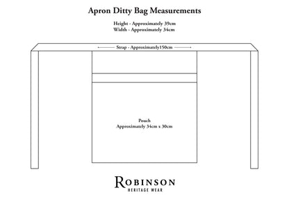 Sample Sale - Hickory Stripe Apron Ditty Bag V2