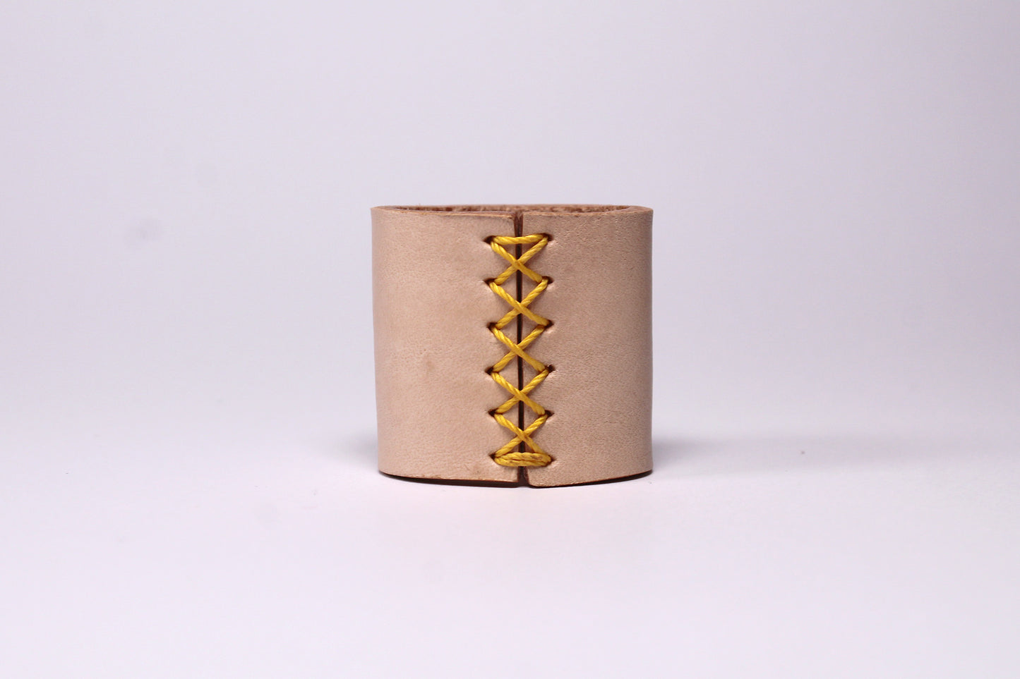 Handcrafted Lightning Bolt Leather Scarf Slide