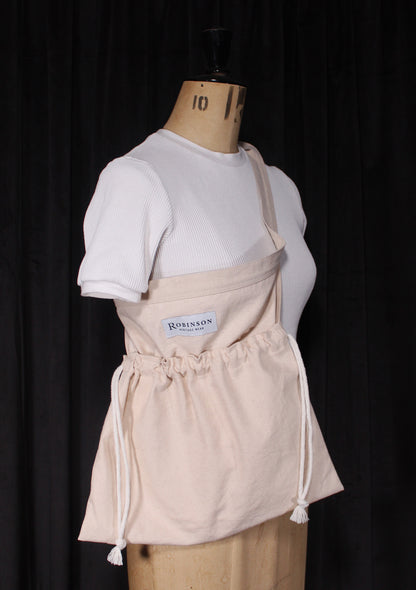 Natural Cream Cotton Canvas Apron Ditty Bag