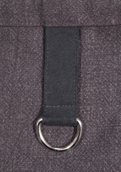 Black Ramie Apron Ditty Bag