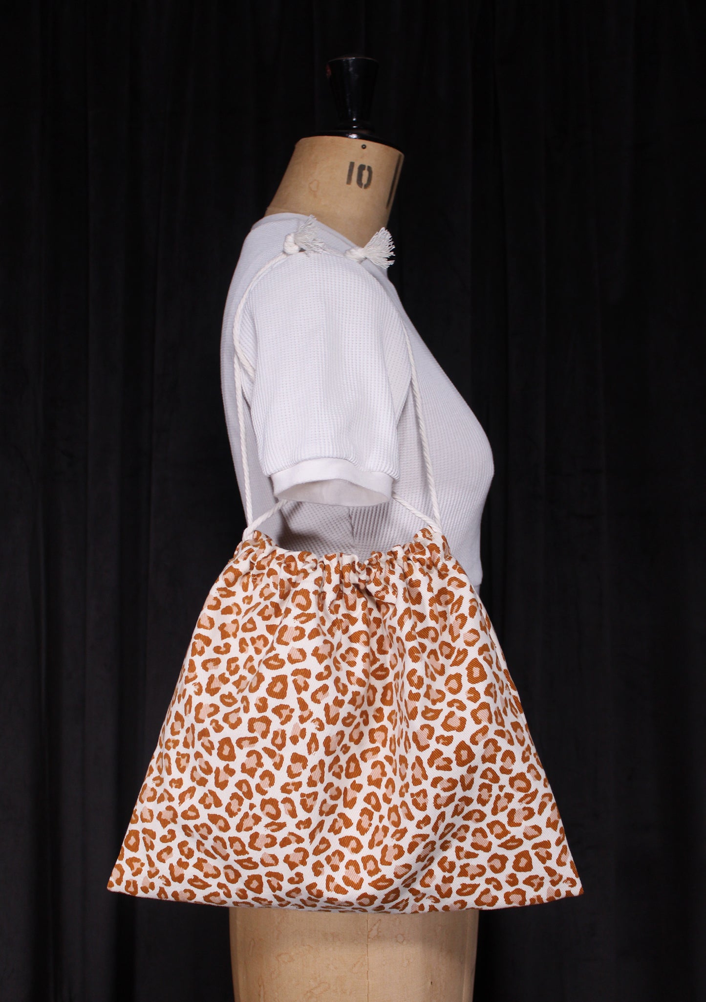 Sample Sale - Leopard Print Apron Bag V2
