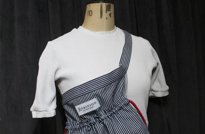 Sample Sale - Hickory Stripe Apron Ditty Bag V2