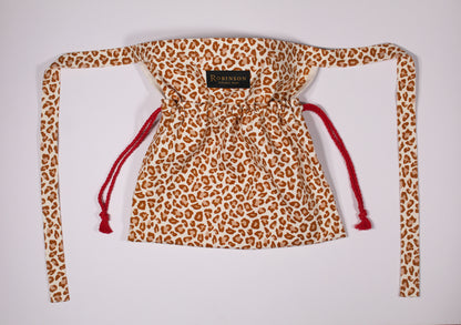 Leopard Print Apron Ditty Bag