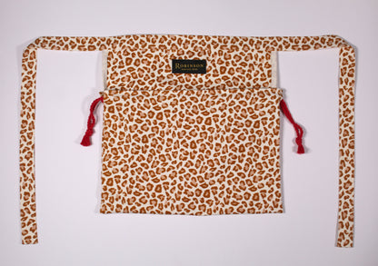 Leopard Print Apron Ditty Bag