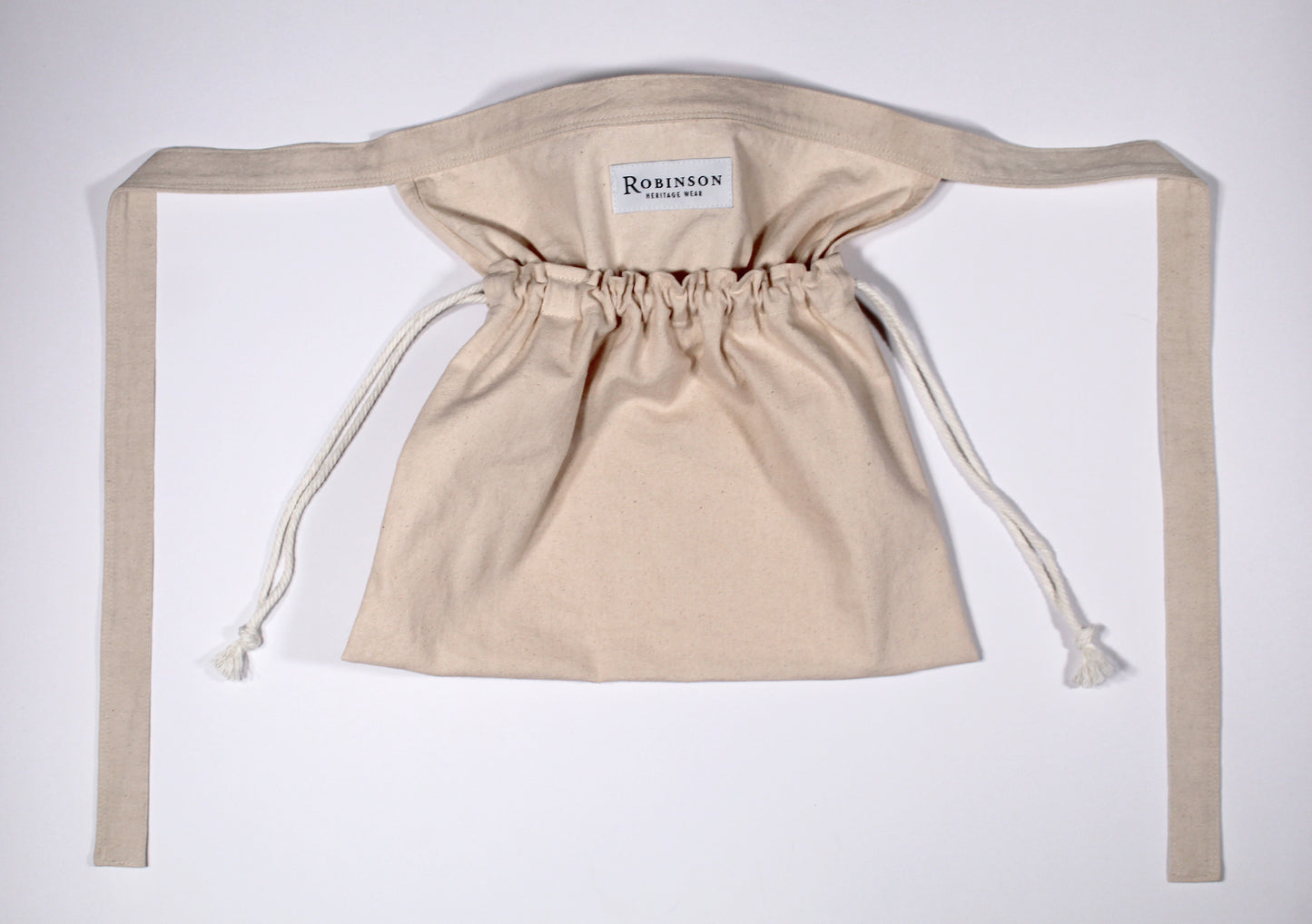 Natural Cream Cotton Canvas Apron Ditty Bag