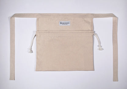 Natural Cream Cotton Canvas Apron Ditty Bag