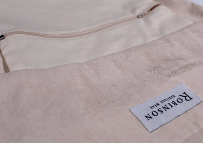 Natural Cream Cotton Canvas Apron Ditty Bag