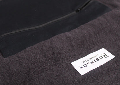 Black Ramie Apron Ditty Bag